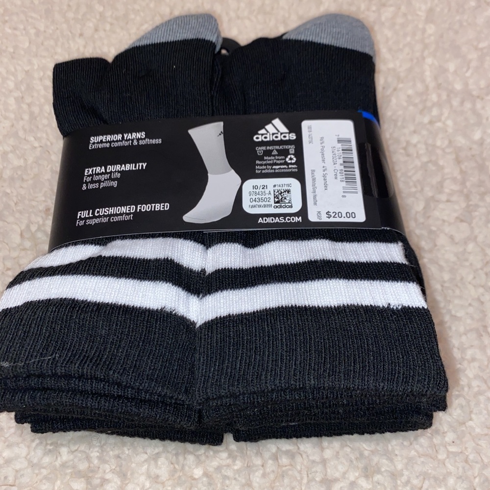 Adidas men socks for men 6 pairs